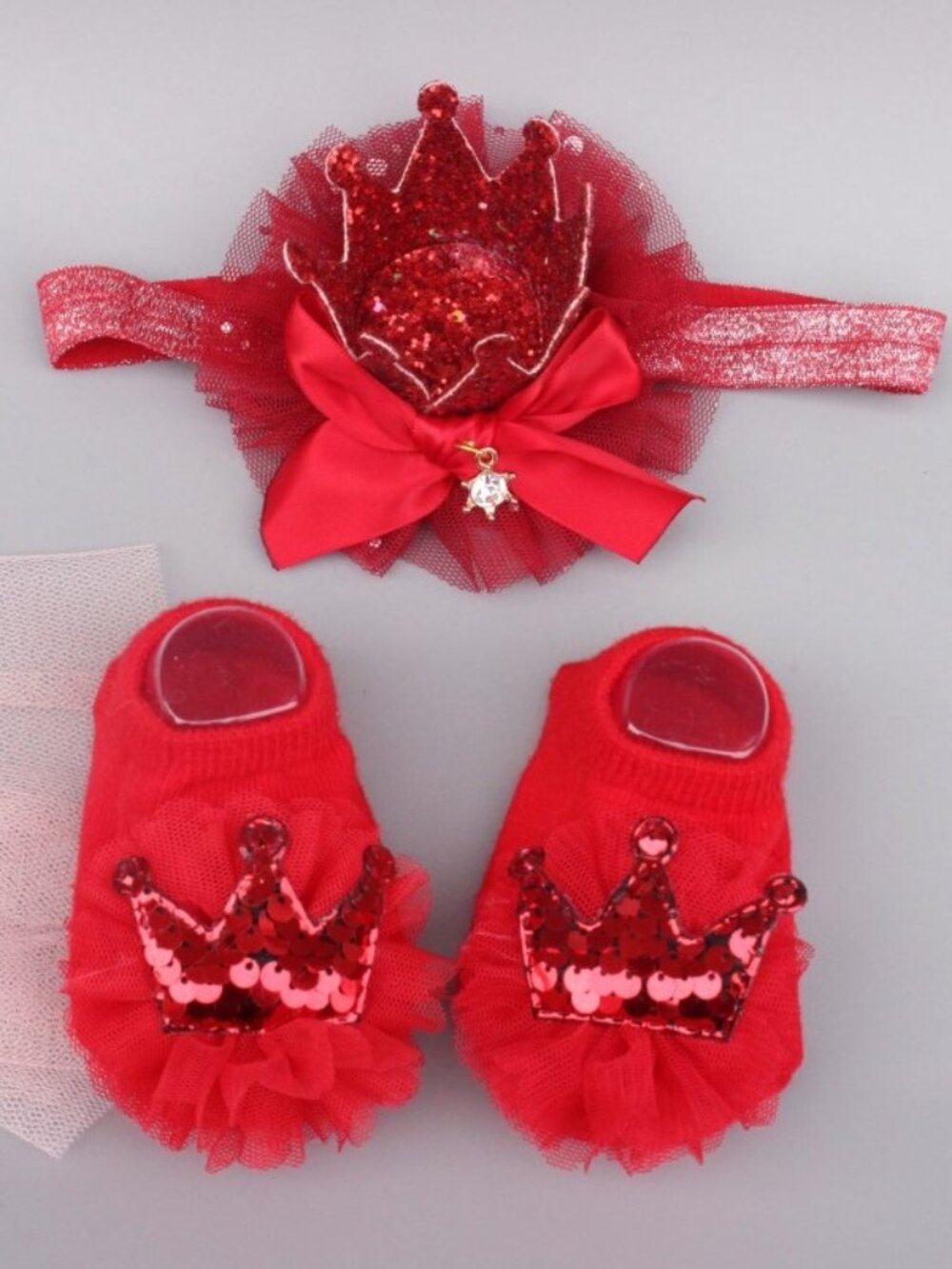 Baby Girl Headband And Socks